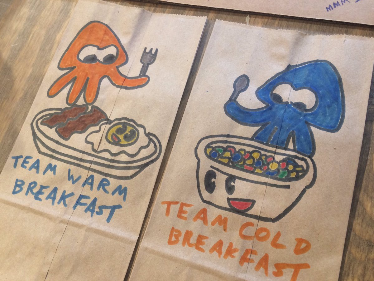 Strain42's tweet photo. The next #Splatfest from @NintendoUK do you prefer a warm breakfast or a cold one? #TeamWarmBreakfast #TeamColdBreakfast https://t.co/d4M3Oc8lSB