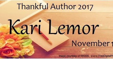TenaStetler's tweet photo. #ThankfulAuthor 2017 .@KariLemor is #blessed by the #friends & #family in her life. https://t.co/Uh3y5RXclU #runningtarget #99cents
.@karilemor is #givingthanks for the people in her life. https://t.co/sxG2hboH7h #thankfulauthor #runningtarget #99cents #Kensington https://t.co/lmegcWTzFT