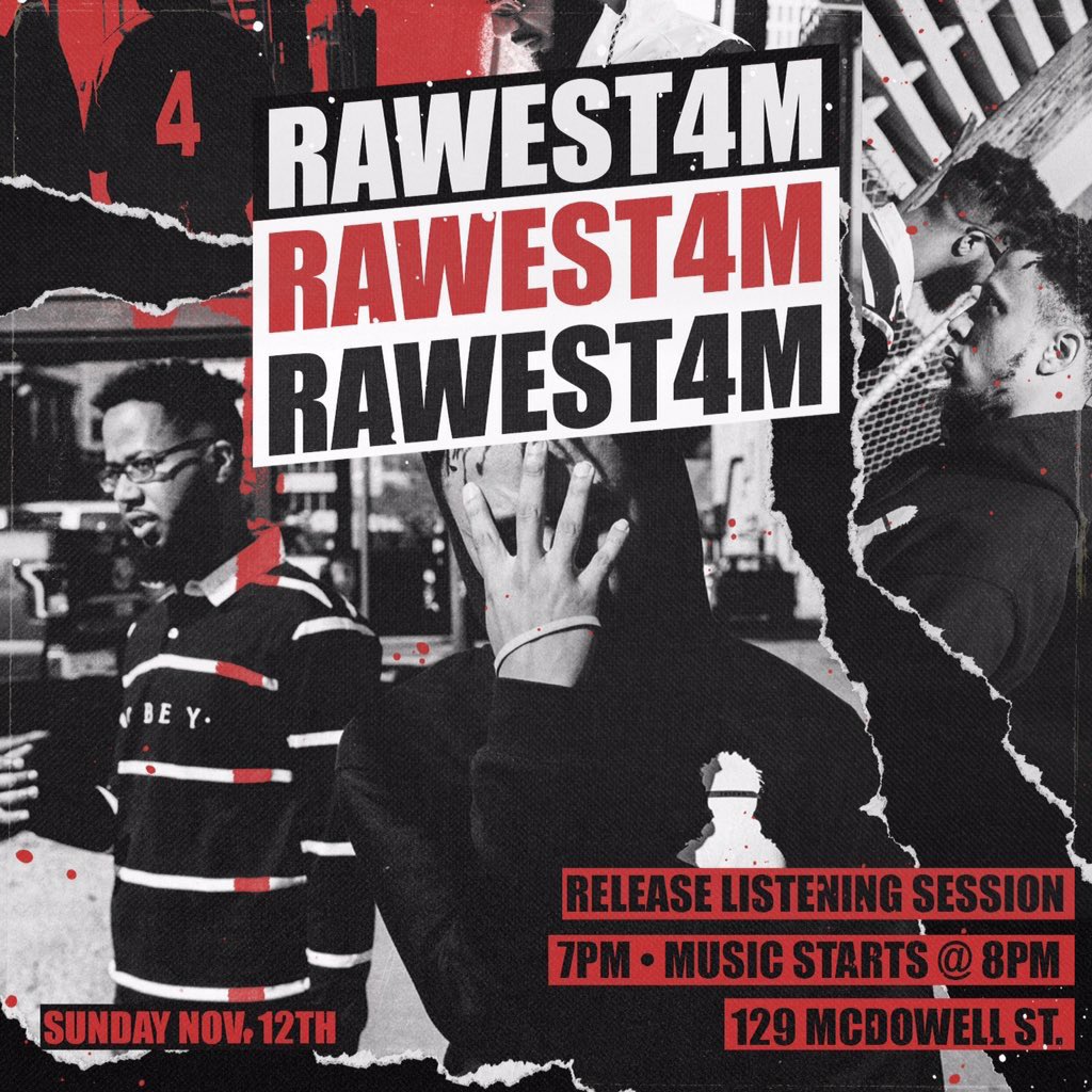 goodguysco's tweet photo. 🎴"RAWEST 4M"
by TRIGNO 
prod. by SEAN STARKS

Listening Session
Begins @ 7 // Music plays @ 8:00

129 McDowell St https://t.co/GzJODXXvU7