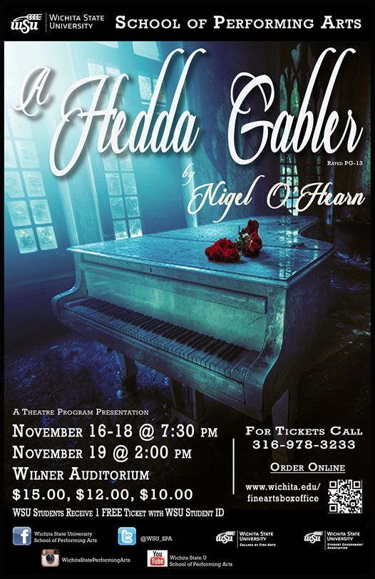 Opening this week! A contemporary translation of Henrik Ibsen's masterpiece. Don't miss out. 316-978-3233 or online at buff.ly/2zD2Nqg for tickets.
buff.ly/2zDMp94