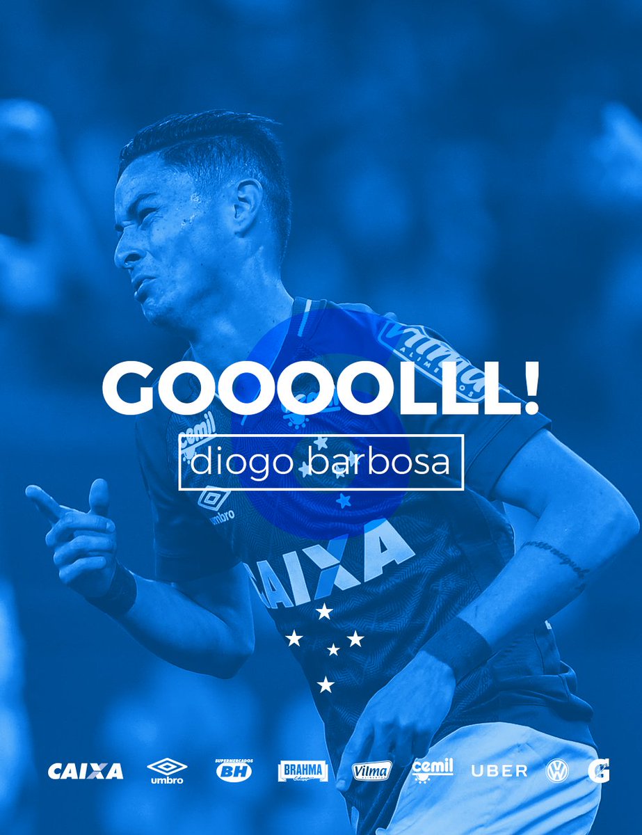 Cruzeiro's tweet image. 2T (2-1) - 57' - GOOOOOOOOOLLLLLLLLLLLLLLL!!!! DIOGO... DIOGO.... DIOGO BARBOSAAAAAAAAAAAAA!!!! VIROU O #CRUZEIRO!!!!