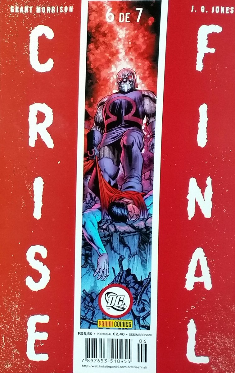 AquinaBanca's tweet photo. Crise Final #6 - Panini Comics  - Dezembro de 2009

#comics #quadrinhos #gibis #dccomics #superman #finalcrisis #dcsagas #crisefinal #darkseid #justiceleague #carlospacheco #grantmorrison #instacomics https://t.co/L27MYxlYTc