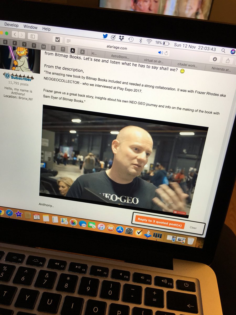 mattyjjenkins's tweet photo. @NeoGeoCollector awesom ‘mini’ interview! #NeoGeo #RetroGaming #RetroGamer #RetroGames #SNK @bitmap_books #MVS #AES #HomeCart #NeoSD #CDZ #NeoCDZ #NeoGeoFreak #KingOfFighters #TheKingOfFighters #MetalSlug @Fdurso224Durso #FatalFury #LastBlade #SamuraiShodown #2DFighters #AtariAge https://t.co/XgN97Yalba