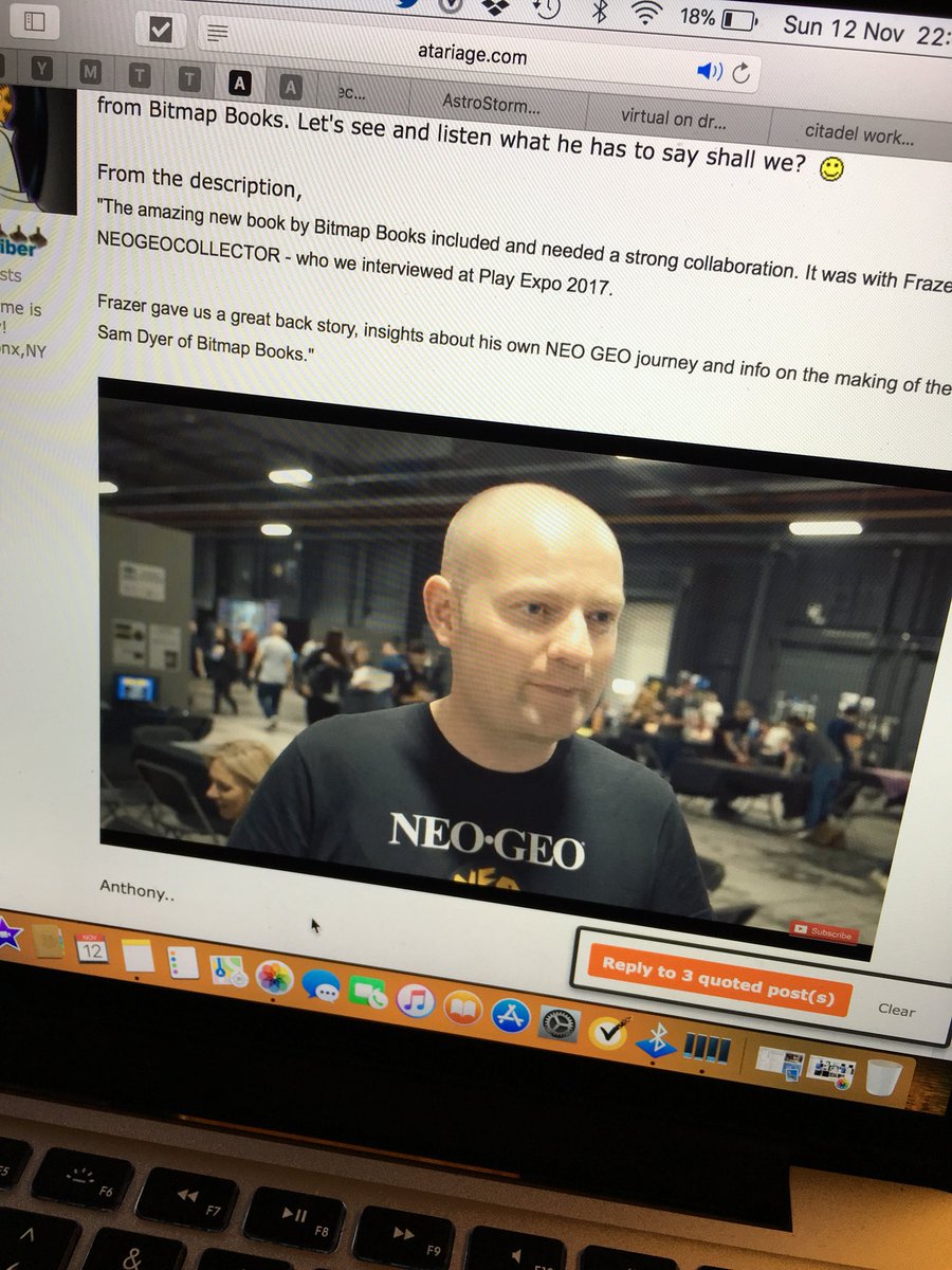 mattyjjenkins's tweet photo. @NeoGeoCollector awesom ‘mini’ interview! #NeoGeo #RetroGaming #RetroGamer #RetroGames #SNK @bitmap_books #MVS #AES #HomeCart #NeoSD #CDZ #NeoCDZ #NeoGeoFreak #KingOfFighters #TheKingOfFighters #MetalSlug @Fdurso224Durso #FatalFury #LastBlade #SamuraiShodown #2DFighters #AtariAge https://t.co/XgN97Yalba
