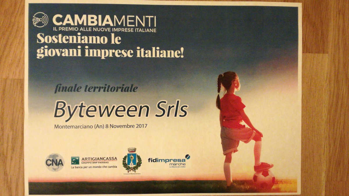 byteween's tweet image. #ByteWeen #startup vince #premiocambiamenti 
#CNA #Ancona 
Ci vediamo a #Roma per la finale! #WhisperTechnology 
#InternetOfUltraSound 
@UnivPoliMarche @PoloNavacchio