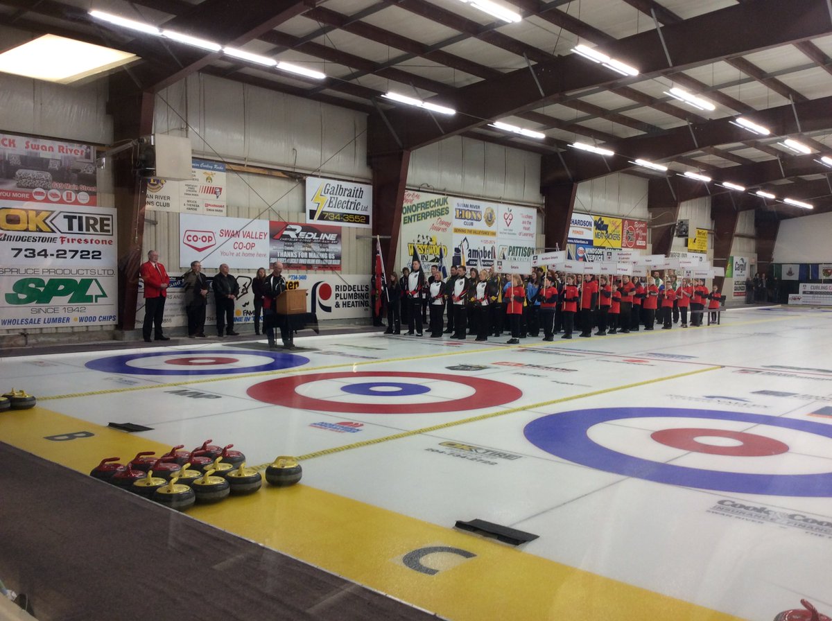 yorkurbanist's tweet photo. Opening Ceremonies Canadian Mixed National #Curling Championships @Guertez @curling @inglisdanielle @ThornhillClub https://t.co/RGmDfGDztE