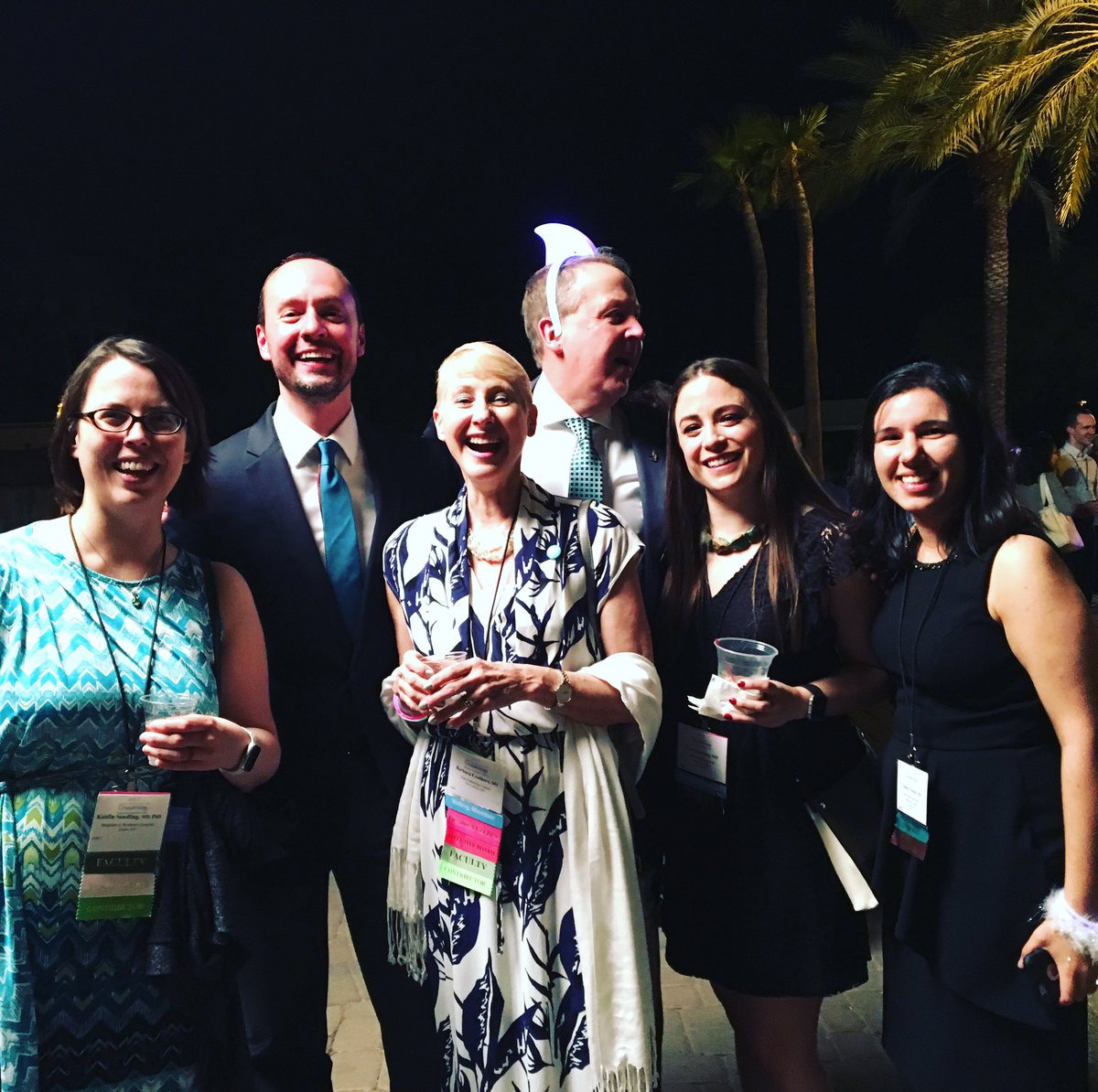 cytopathology's tweet photo. Incoming ASC president, Dr. Crothers, and outgoing ASC president, Dr. Cibas, and friends enjoying the night at the Phoenix Rising reception #ASCyto17 https://t.co/B4d7ytjokX