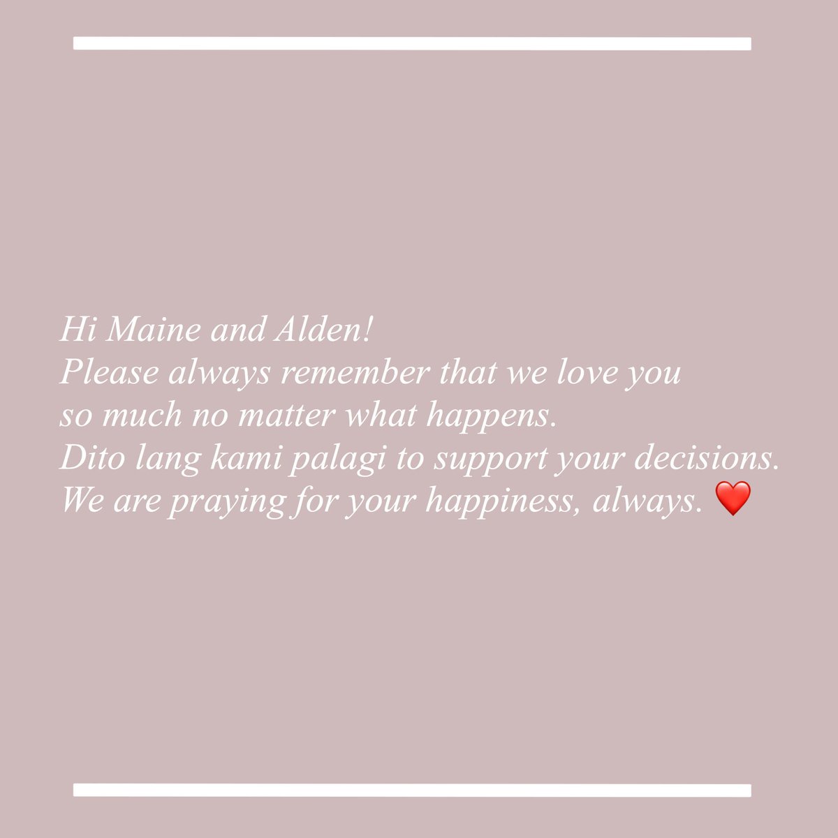 DearADN's tweet photo. To: @mainedcm and @aldenrichards02 

#ALDUBPangako https://t.co/9dxXSlfXac