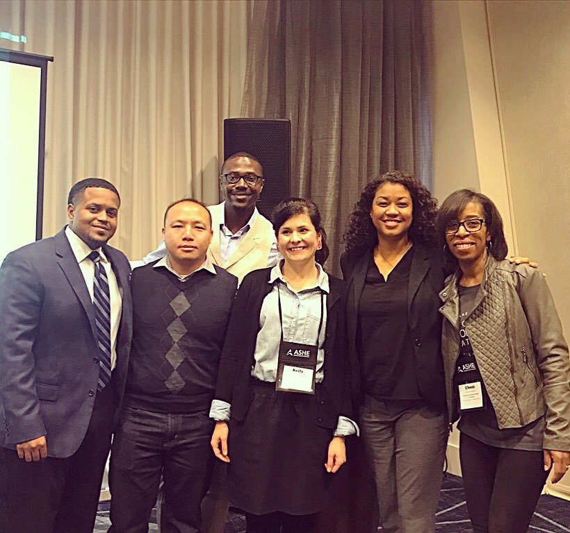 DrMAmechi's tweet photo. Enjoyed presenting at #ASHE17 with wonderful colleagues & discussing critical issues facing #FosterYouth in #HigherEd https://t.co/dgWfQLlDVe