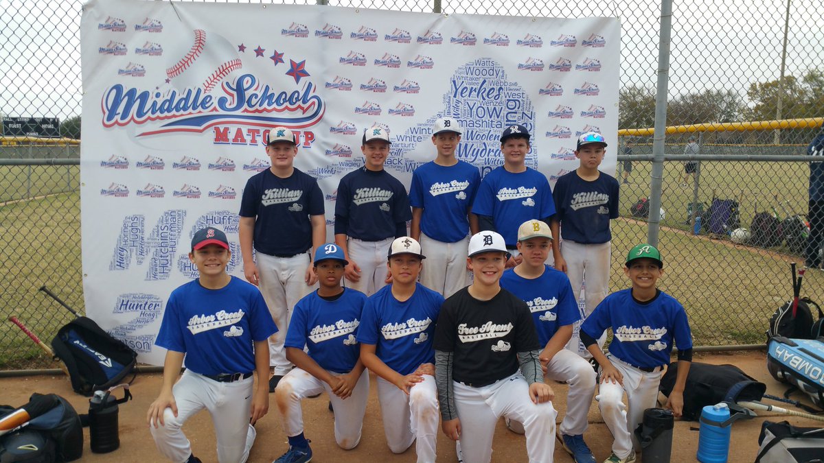 BrentRice's tweet photo. These 7th graders put on quite a performance today reaching the semi-finals!! Here are some future @HebronBaseball Hawks who fought proudly as the #underdog @MSMTournament #msmbaseball. Well done guys! We will be back in '18!! @ArborCreekMS https://t.co/jfFr0Lb45h