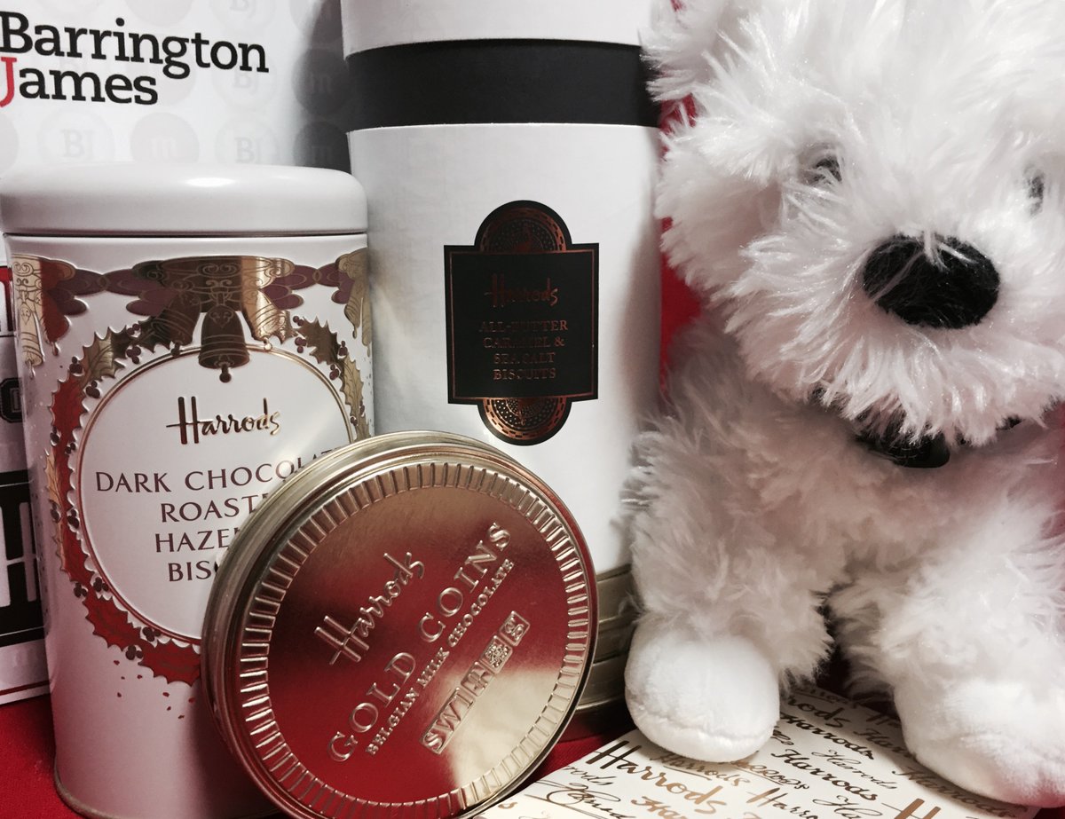 BarringtonJames's tweet photo. We don’t have real life puppies, but we do have prizes from @Harrods to be won at the #MAGIW conference and you get to take these home! https://t.co/9CrU0xwwWN