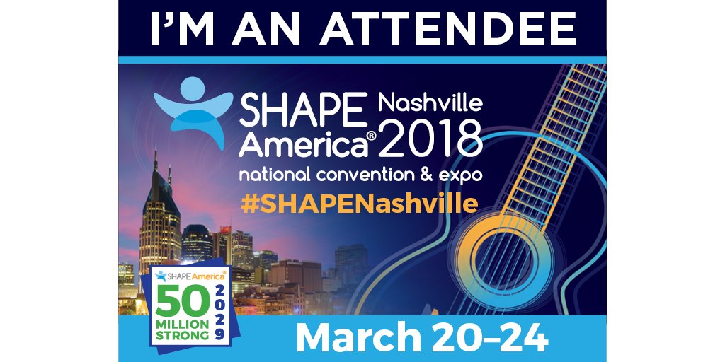 GAHPERD's tweet image. Attending or presenting at #SHAPENashville? Get social and download your social media badges here! ow.ly/LbL230gwuF3  @vahperd @SCAHPERD @OK_HPERD @kyahperd @tahperd @SHAPE_Florida @LA_HPERD @MAHPERD1 @asahperd @NCAAHPERDSM @ArkAHPERD @TexAHPERD @LA_HPERD