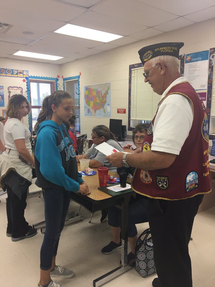 LisaPaprzycki's tweet photo. Veterans in the classroom! So honored to have them visit last week. #FalconsALLin @SocialStudiesCC https://t.co/xN5LcqoguI