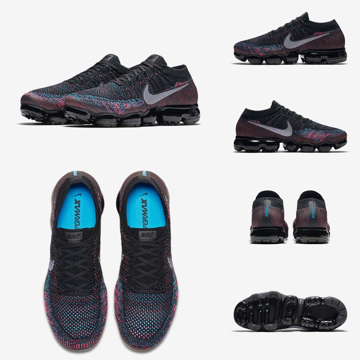 godmeetsfashion's tweet photo. 本日午前9:00から再販予定。NIKE AIR VAPORMAX 4カラーが、2017/11/13(月)に再販予定 https://t.co/6FjrnvTnBq https://t.co/Eg3UGgmcO0