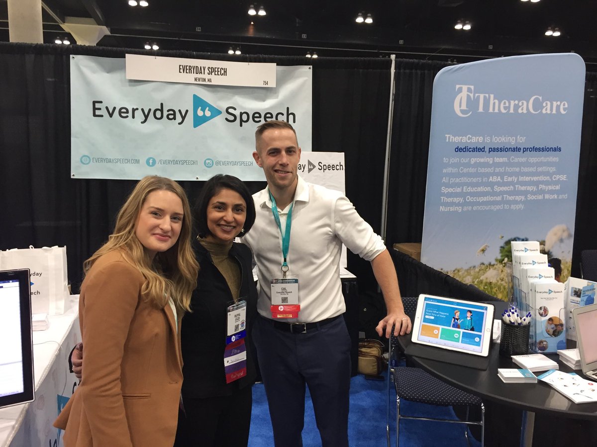 TweetRupal's tweet photo. Proud @Northeastern startups @VocaliDinc and @EverydaySpeech #innovation #UseInspired! #ASHA17 https://t.co/hgg3ckbifG