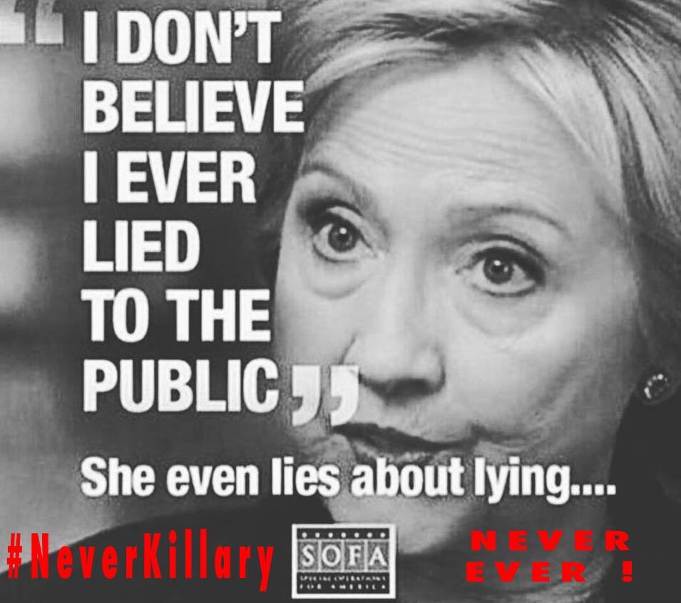 ListSatoshi_'s tweet photo. She even lies about lying. #TickTock #LockHerUp⏰ https://t.co/mK5w3Yu9pC