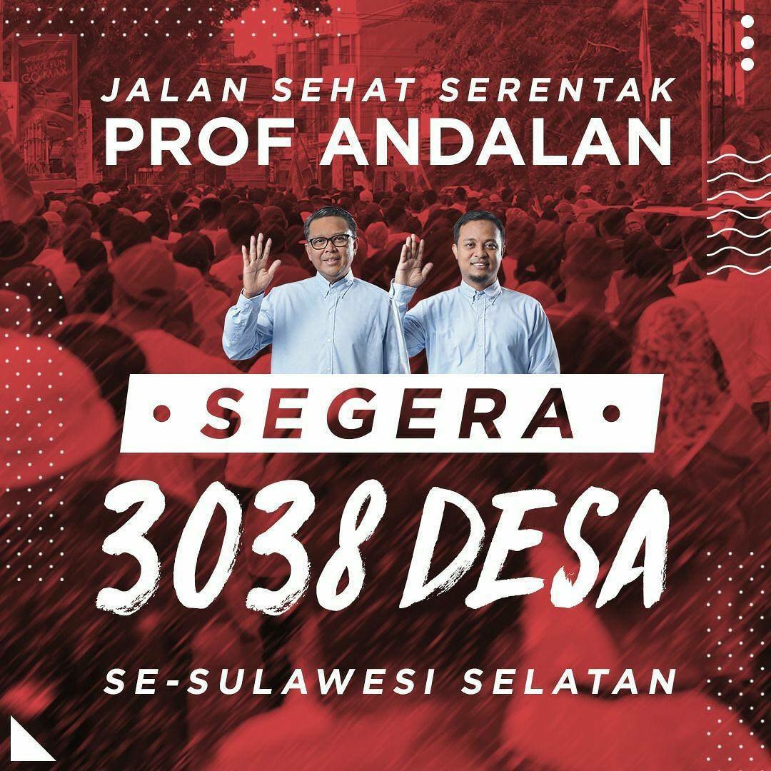 Bismillah.....#ProfAndalan berencana akan menggelar kegiatan serentak di 3038 Desa di Sulawesi Selatan.