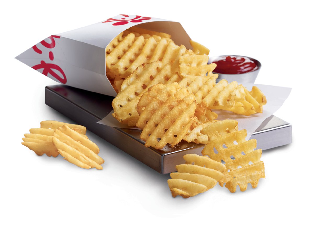 CFAw95's tweet photo. It's Mobile Monday! Place a mobile order Mon Nov 13th 11a-8p on the CFA One App & receive a free Medium Waffle Potato Fries at pick-up. #cfaviera https://t.co/QoMJhHCBzk