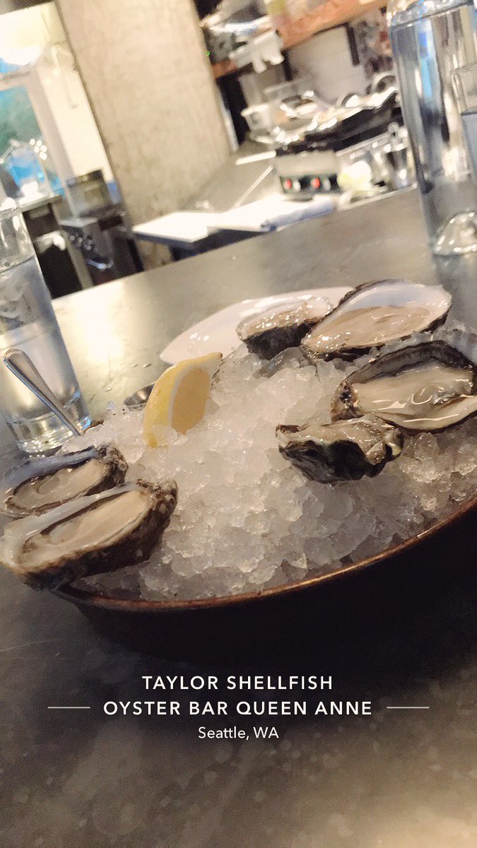 kelsiecaple's tweet photo. Fun fact: 8 months ago I wouldn’t even touch seafood. Now I’m shooting oysters 😅 #taylorshellfishfarms #lookwhatyoumademedo https://t.co/JDu2fa0Tvl