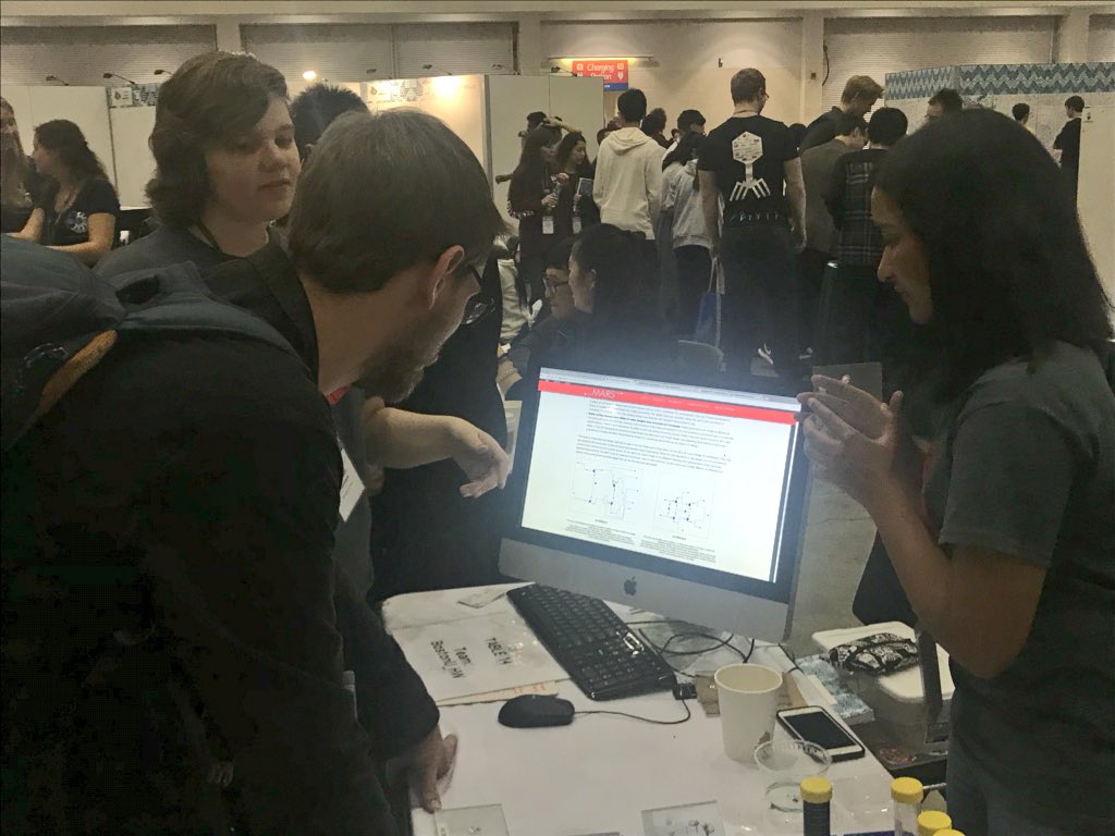 cidar_lab's tweet photo. #NeptuneCAD and #FluigiCAD making an appearance at @iGemHWBU’s #iGEM2017 demo table - the #microfluidic #placeandroute has improved a lot since last year! https://t.co/gRJ3d6HEi9