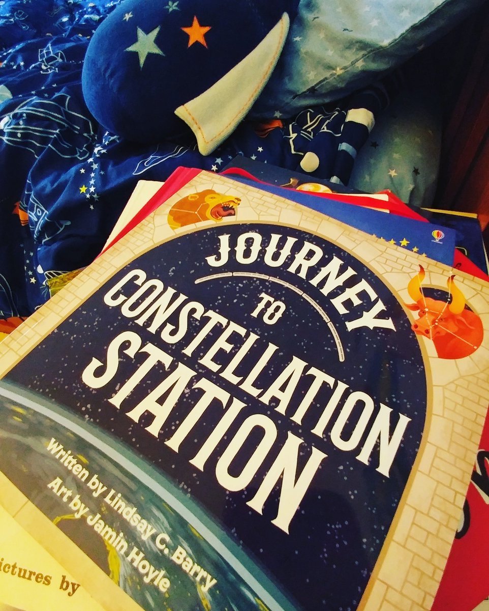 LBarryBooks's tweet photo. Walked in and this was on D's nightstand. #journeytoconstellationstation #PictureBookMonth #impublished #2yearsinthemaking #thumbkinprints@thumbkinprints https://t.co/9PT70GSSDJ