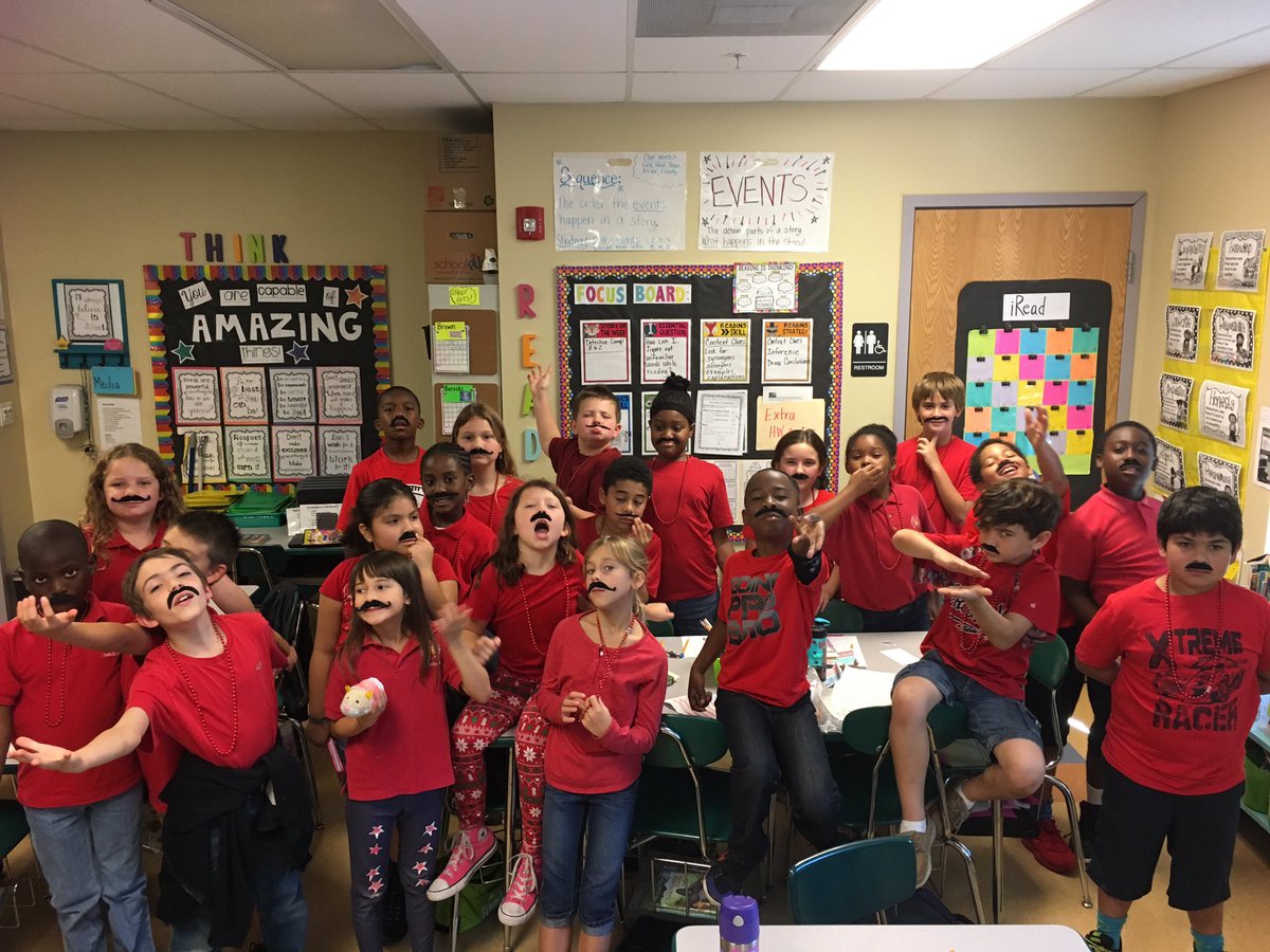 MsbrownICCS's tweet photo. #humor -Friday fun with fake mustaches! https://t.co/vjOYCrbCjM