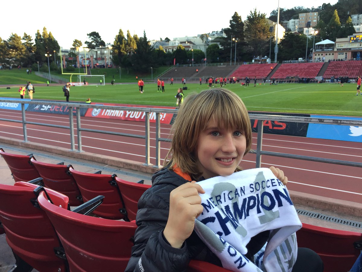 Excitement is high! Go Deltas! Thanks for a season of awesomeness. #KezarNight #NASL17