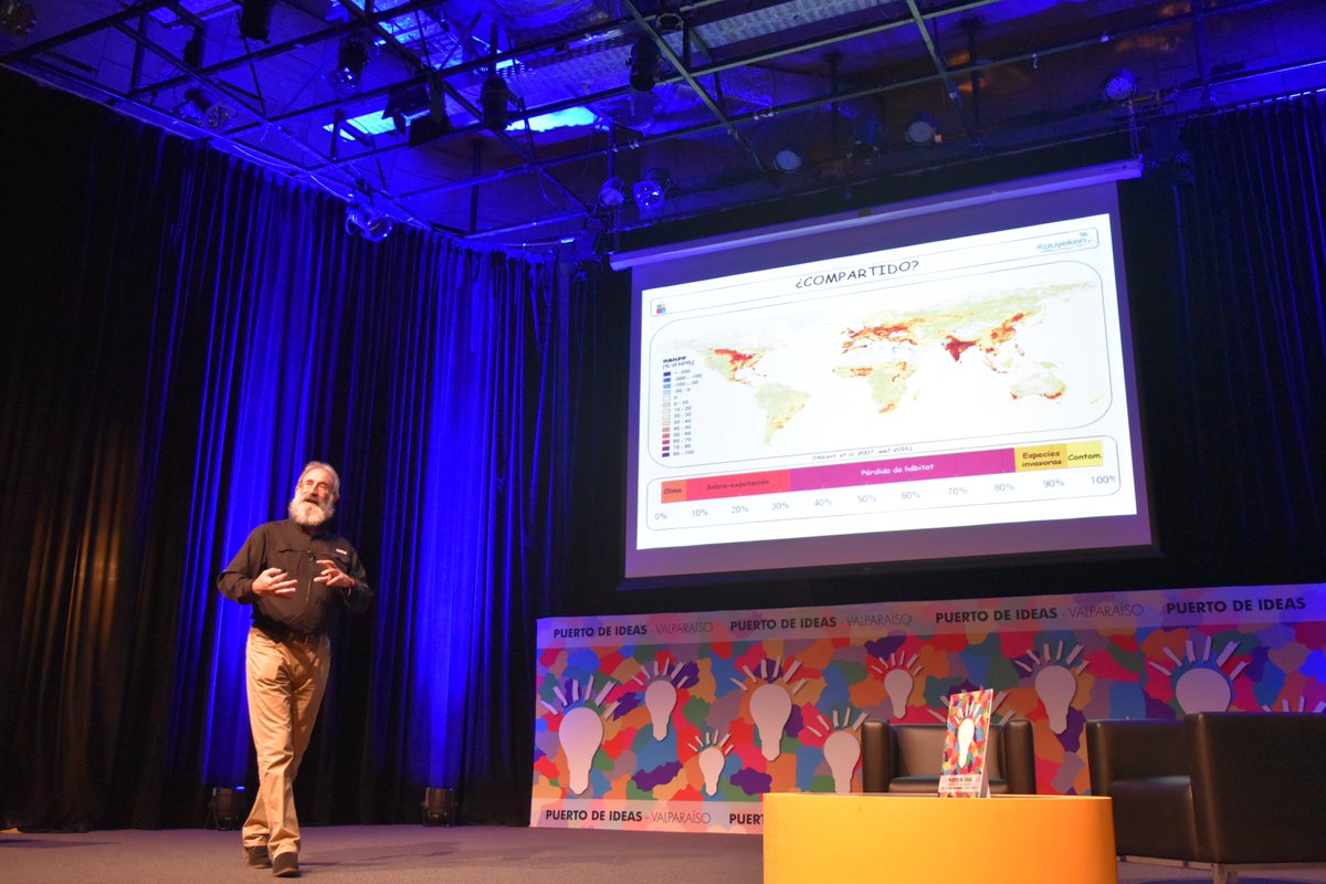 Conservacion_cl's tweet photo. 🐝🌎🥛De polinizadores, de cómo cooptamos la energía para los humanos y de leche chocolatada habló Javier Simonetti en #PuertoDeIdeas, para demostrar con datos duros, cómo estamos amenazando la biodiversidad https://t.co/TNM6ES3Q0l https://t.co/yKmqHIbzq3
