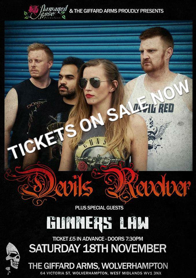 DevilRedRocks's tweet photo. This Saturday at The @giffardarms . Get your tickets asap.. @TicketWeb or any band member https://t.co/lQ0m1STlEI