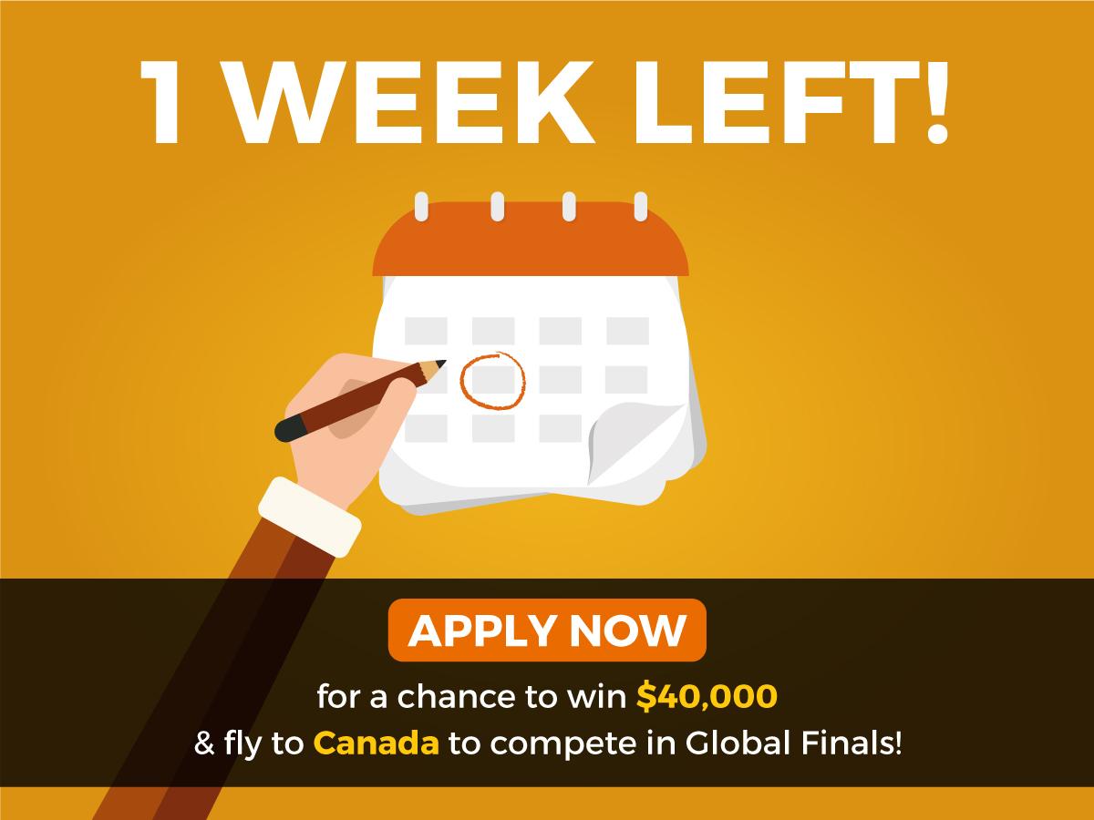 GSEANepal's tweet photo. The #Countdown  begins. Only 1 week left!
Hurry up and apply now for #GSEA 2018 at  https://t.co/JKMxOrLULk https://t.co/W6JfsUd8qy