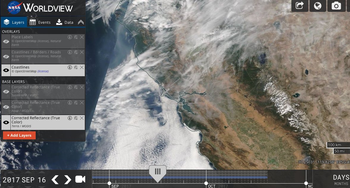 MAGACA2017's tweet photo. Something interesting..lots of chemtrailing over napa and sonoma in the weeks before fires https://t.co/nCVqIB1knt #chemtrails #napafires #GeoEngineering https://t.co/dJD4uexmyj