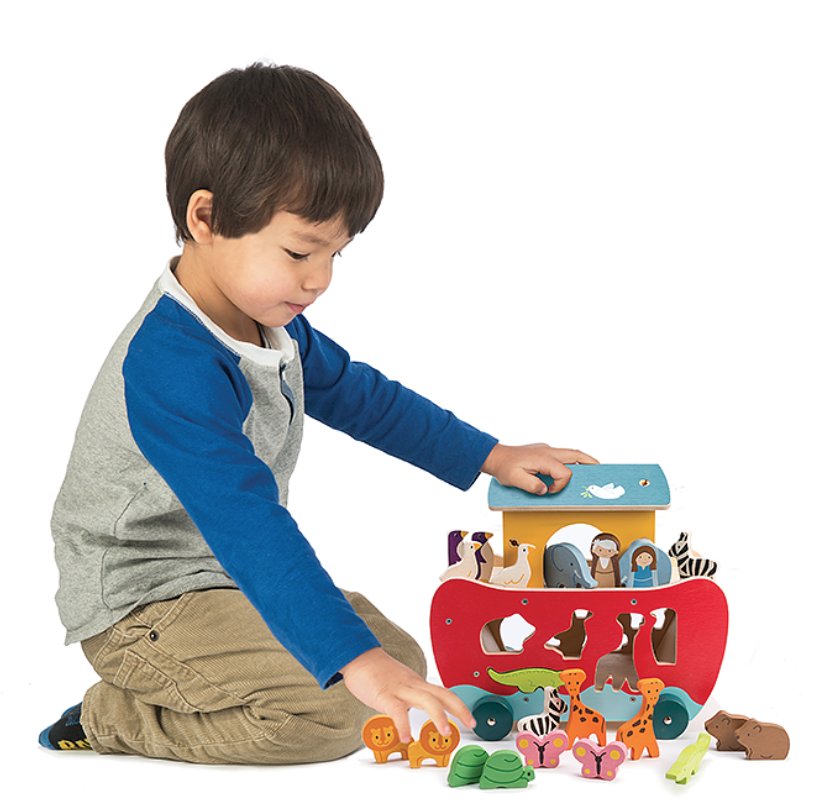 tenderleaftoys's tweet photo. Help Mr and Mrs Noah get all the animals in the ark before it rains!🌧️ 🐘🐓🐢🐕🐄🐂 #woodentoys #shapesorter https://t.co/dnHPUXd0FN