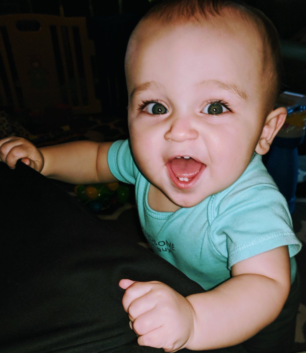 DestinieH's tweet photo. I love this boy with all of my heart. Even through his teething! 😂 https://t.co/MxKzhwHQEm