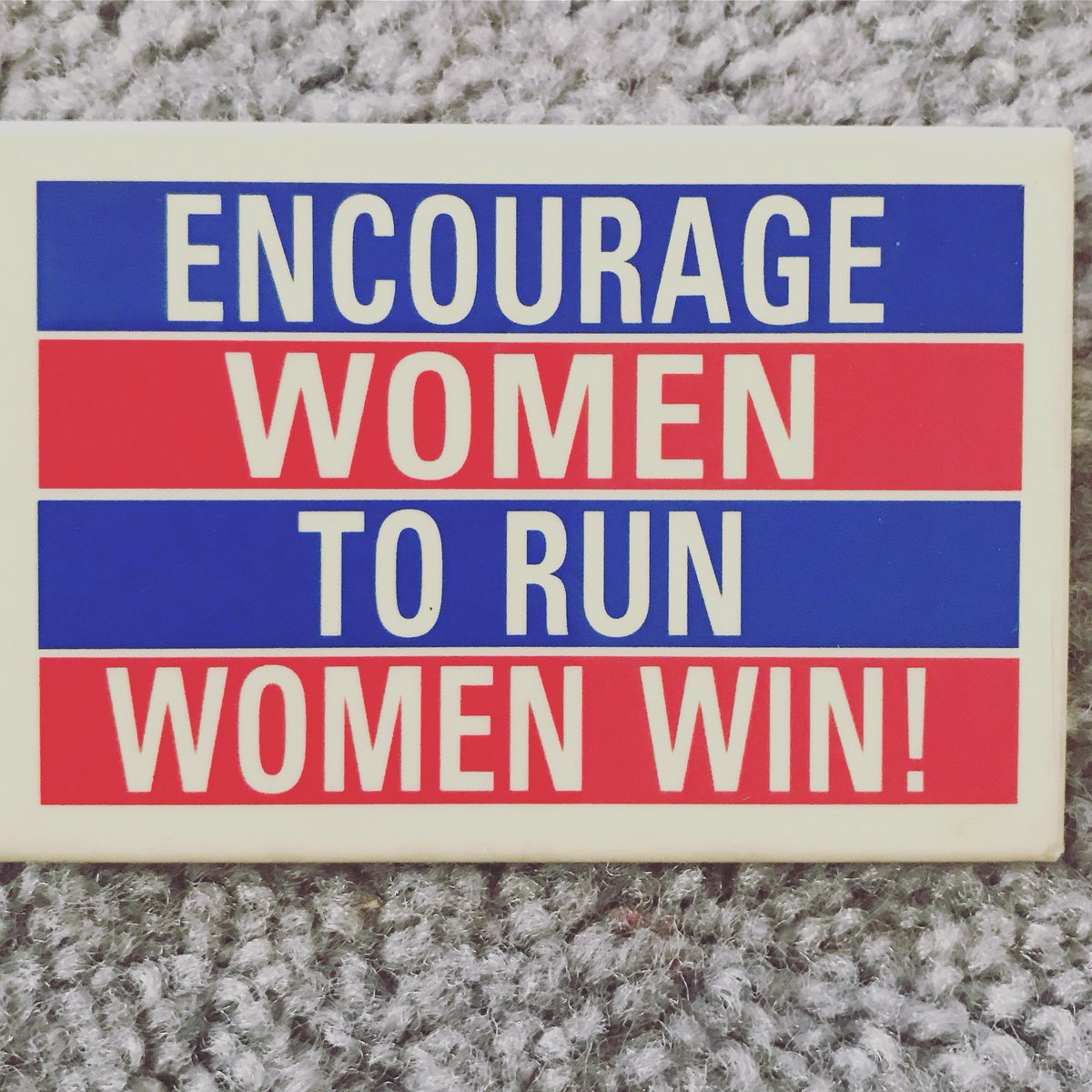 DonKnowles3's tweet photo. Old Campaign button with a loud message for today! #campaignbutton https://t.co/PeTtaSUE3L