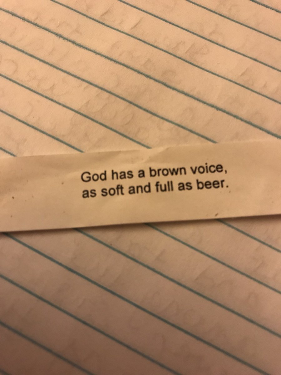 clearlyjamie's tweet photo. Just found this fortune I saved awhile ago. I don’t really know what it means but it’s amazing https://t.co/wDt4e3XYIO