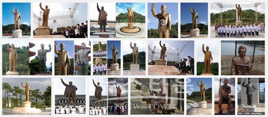 건국 대통령과 조국 근대화 대통령 동상은 세우지도 못하는데 너무 많아 탈인 대통령도 있다. 적폐가 따로 없다.