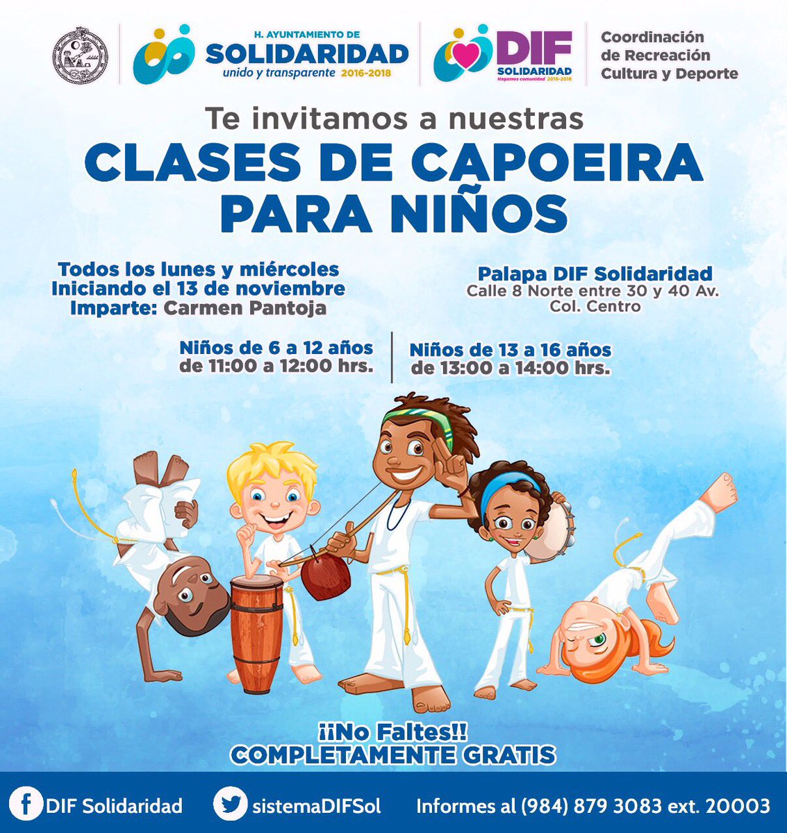 sistemaDIFSol's tweet photo. #ClasesdeCapoeira https://t.co/QmtsG5d1RL