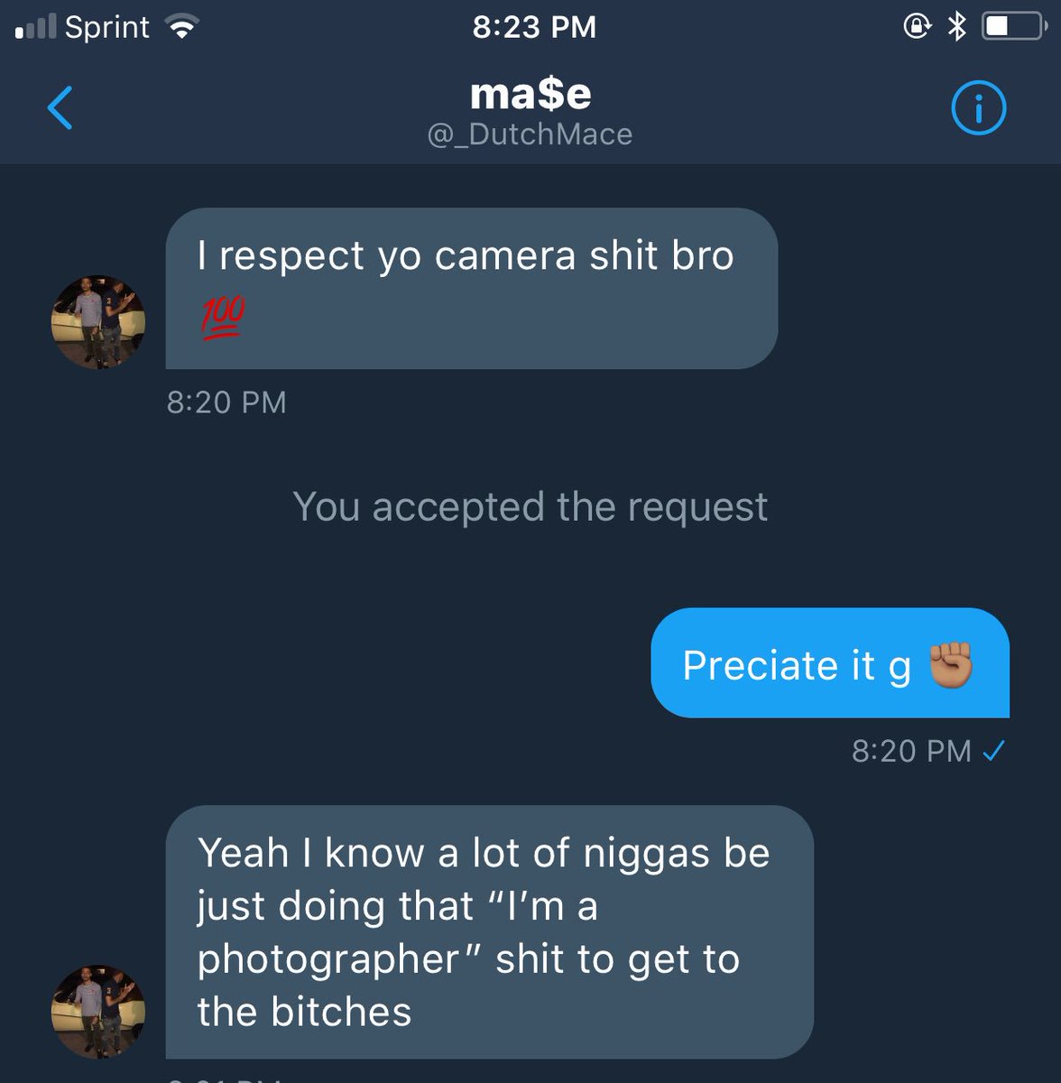 _dannyphoto_'s tweet photo. This the best random DM I’ve ever received. I’m in the crib dying. 😭💀 https://t.co/V2jeNWxfnc