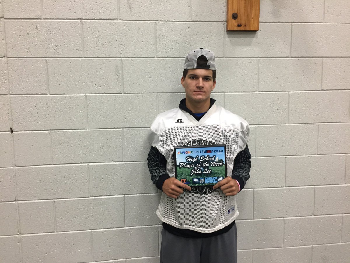 csncharlotte's tweet photo. ICYMI: Final Week of the Season @JTPlaques Player of the Game  was Jake Lee
@FHSJaguarSports QB!  Congrats again! 
https://t.co/8Q9vlWuCWJ https://t.co/rrbtalLxcA