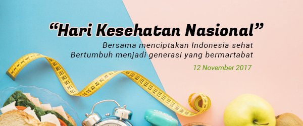 Hari Kesehatan Nasional

Bersama menciptakan Indonesia sehat

Bertumbuh menjadi generasi yang bermartabat
