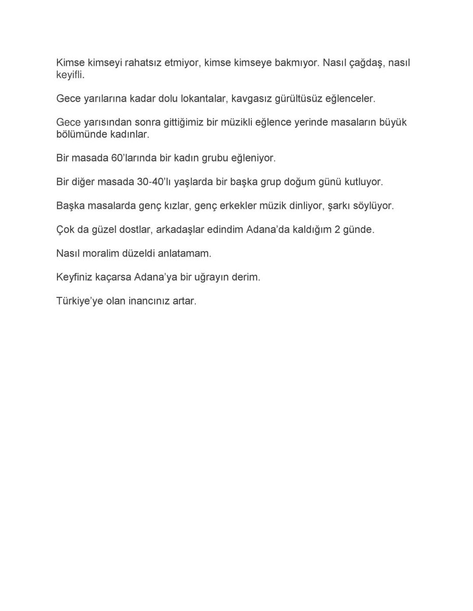 Fatih Altaylı dünkü yazısında Adana'yı yazdı! Moral şehri Adana...