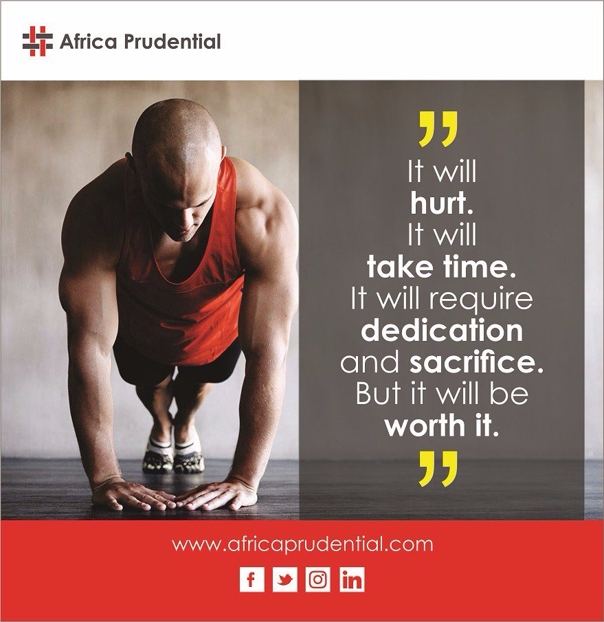 Dedication and sacrifice are the foundational keys to success. Have a great week ahead.