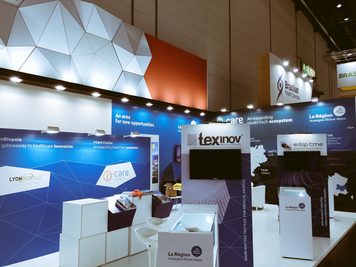 i_care_lab's tweet photo. Ready ! meet the Auvergne-Rhône-Alpes exhibitors booth A23/24 #MEDICA2017 @MEDICATradeFair @businessfrance 🇫🇷🇫🇷🇫🇷 @auvergnerhalpes @Lyonbiopole @i_carecluster @GrenobleAlpes @Grenoble_Isere @OnlyLyon @EDAPTMS @NeoMedLight @BioparHom #texinov #rhizom #setmi @1rstConnection https://t.co/fikKO6sDH4