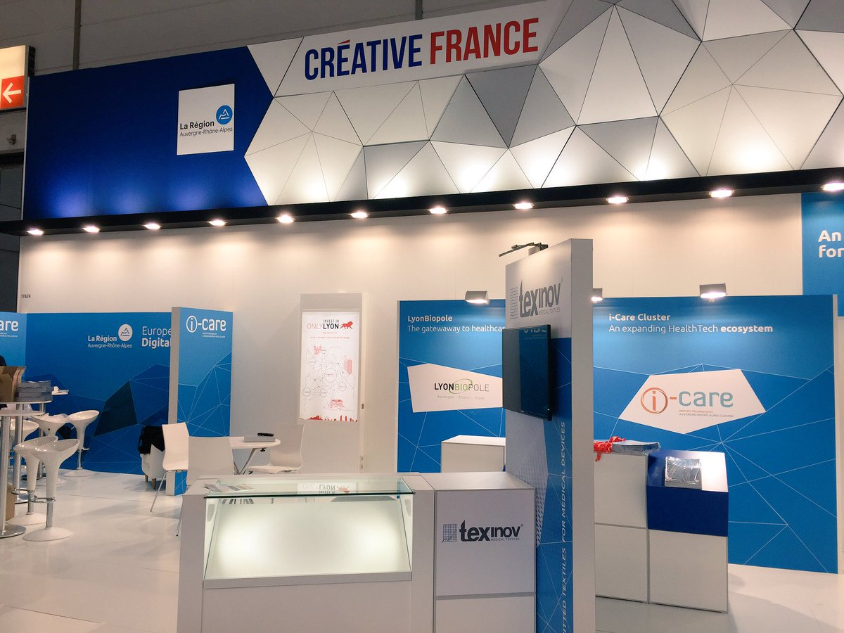 i_care_lab's tweet photo. Ready ! meet the Auvergne-Rhône-Alpes exhibitors booth A23/24 #MEDICA2017 @MEDICATradeFair @businessfrance 🇫🇷🇫🇷🇫🇷 @auvergnerhalpes @Lyonbiopole @i_carecluster @GrenobleAlpes @Grenoble_Isere @OnlyLyon @EDAPTMS @NeoMedLight @BioparHom #texinov #rhizom #setmi @1rstConnection https://t.co/fikKO6sDH4
