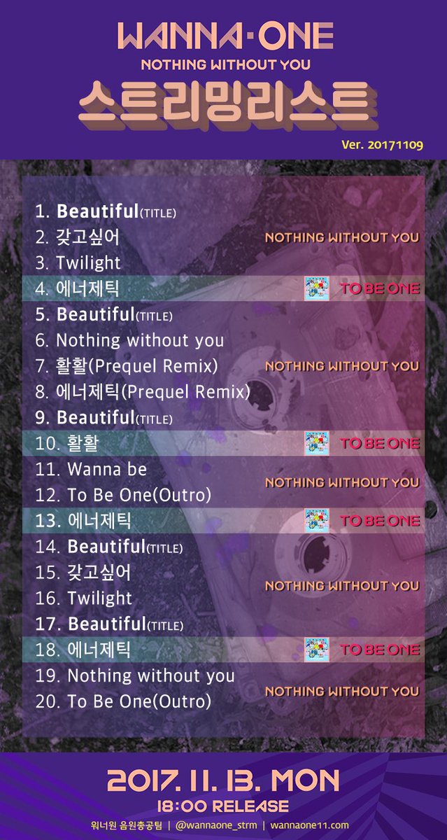 워너원 음원총공팀 tweet media