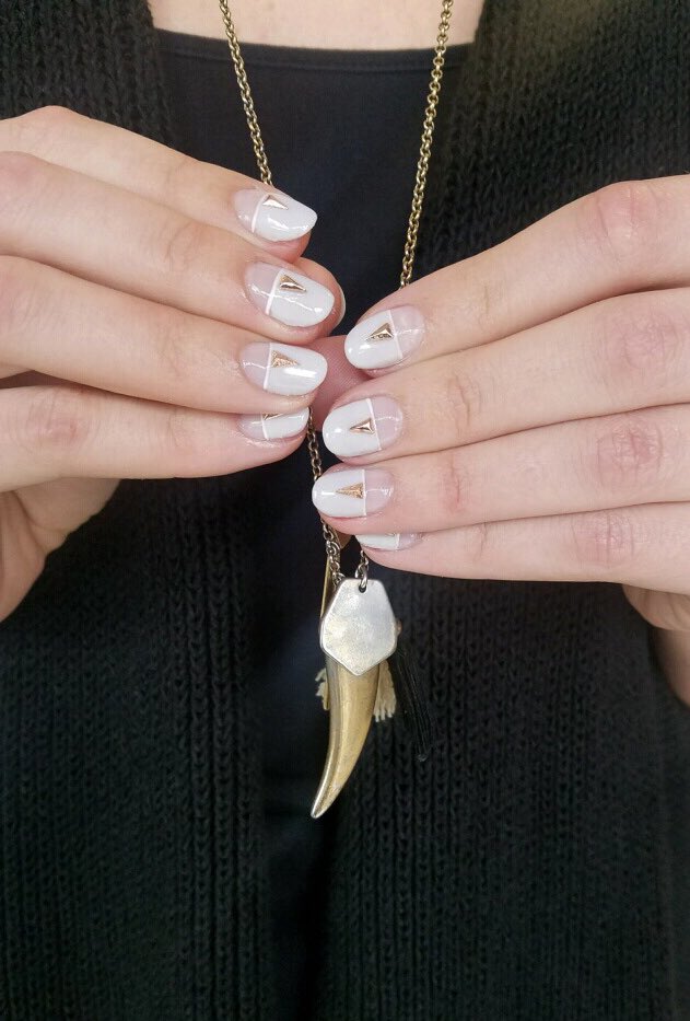 TheCurBar's tweet photo. Negative space and gold. 💅🏼 by Esther 
#cürBAR #sandiego #nailsalon #nailart #gelmani #nails #negativespacenails #cnd #opi #sdmagazine https://t.co/vvlXBL7cUV