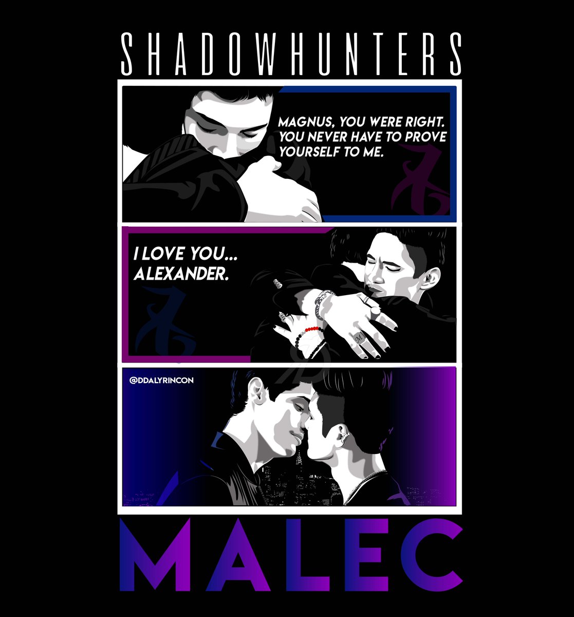 DDalyRincon's tweet photo. I'm ready for #SHfanartMonday! Everyone is so important to me, I love each one of them and this is the best way to express my love!
#Malec #ParabataiOath #SimonLewis 💕❤️➰
Please, tag the cast to see it. https://t.co/argrJ04hRN