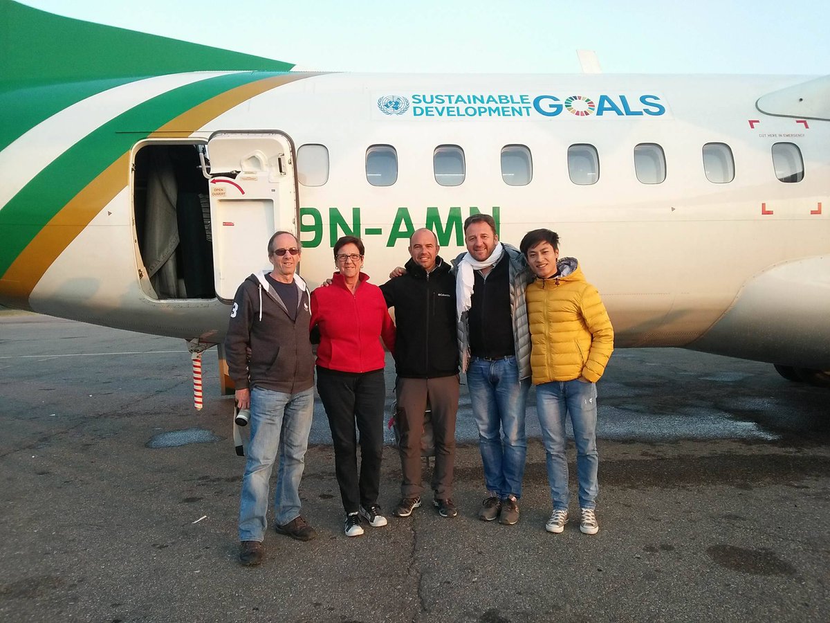 FlyYeti's tweet photo. We are pleased to serve Mr. @renaudmeyer , Country Director of @UNDPNepal and team on Board in our #EverestExpress Flight. We look forward to serve you again in near future. #yetiairlines #UNYETI4SDG #servicewithasmile #weflywithyou https://t.co/9zQfeeEh2r