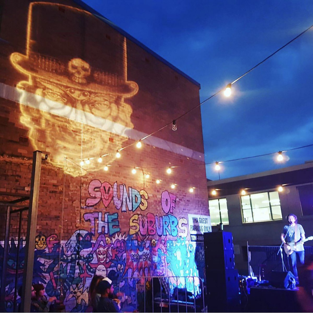 AV24_7's tweet photo. We love when our job involves some sweet tunes. Check out this cool light installation we installed at #australianmusicweek https://t.co/WX4rezADcK