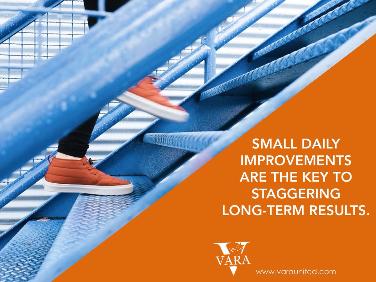 varaunited's tweet photo. Little Steps, Big Impact. Consistent improvements add up to huge results. #IAMVARA #VARAIMPACT #BEINGVARA #MONDAYMOTIVATION https://t.co/1cacWFsTZt